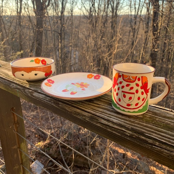 Cottage core 3 piece bowl mug and plate 👧 - Picture 5 of 13